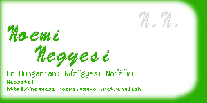 noemi negyesi business card